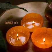 DIY: Tangerine Candles Result