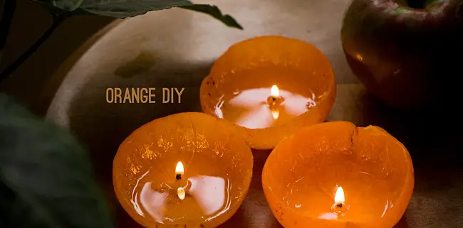 DIY: Tangerine Candles Result