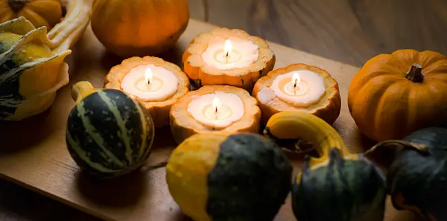 Pumpkin Candle DIY