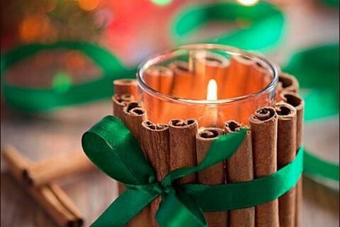 Christmas DIY: Cinnamon candles