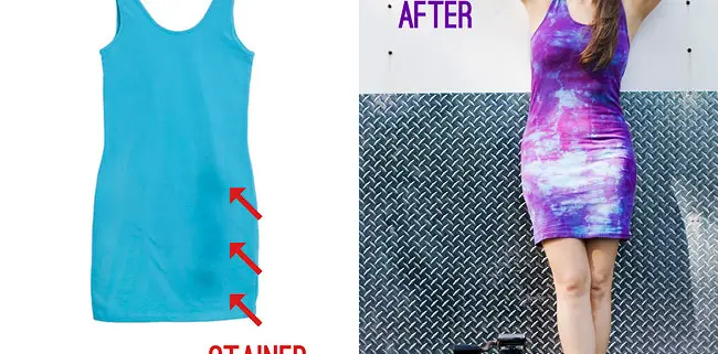 How To Get Rid of Stains With Tie Dye DIY Before And After