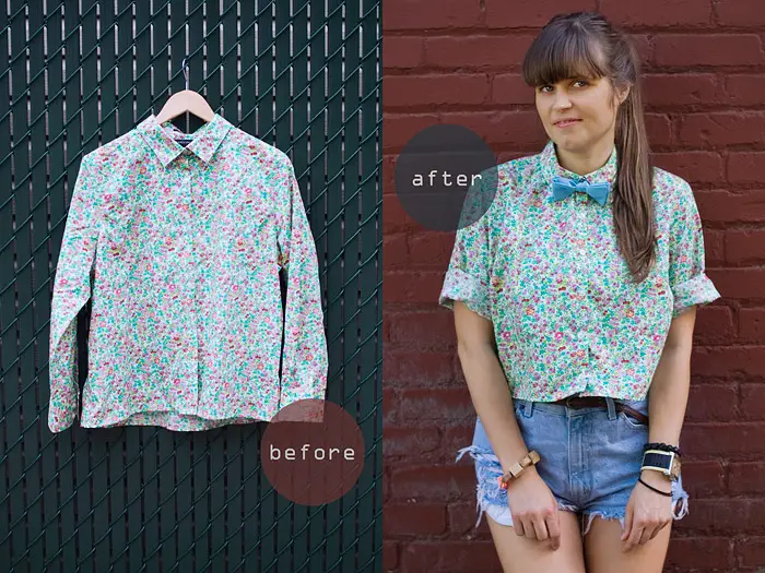 Crop Shirt DIY: Making Wardrobe Basics In Collaboration With Fripe ...