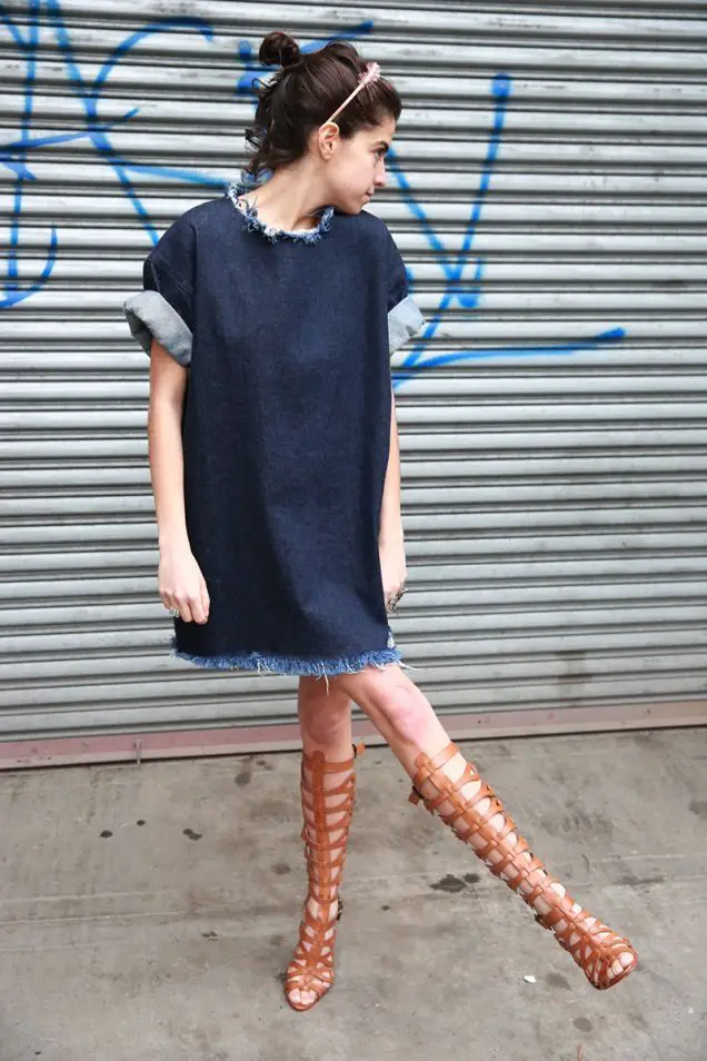 Frayed Hems Are The New Fringe For Denim: Dress