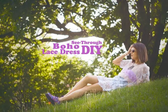 See-Through Boho Lace Dress DIY