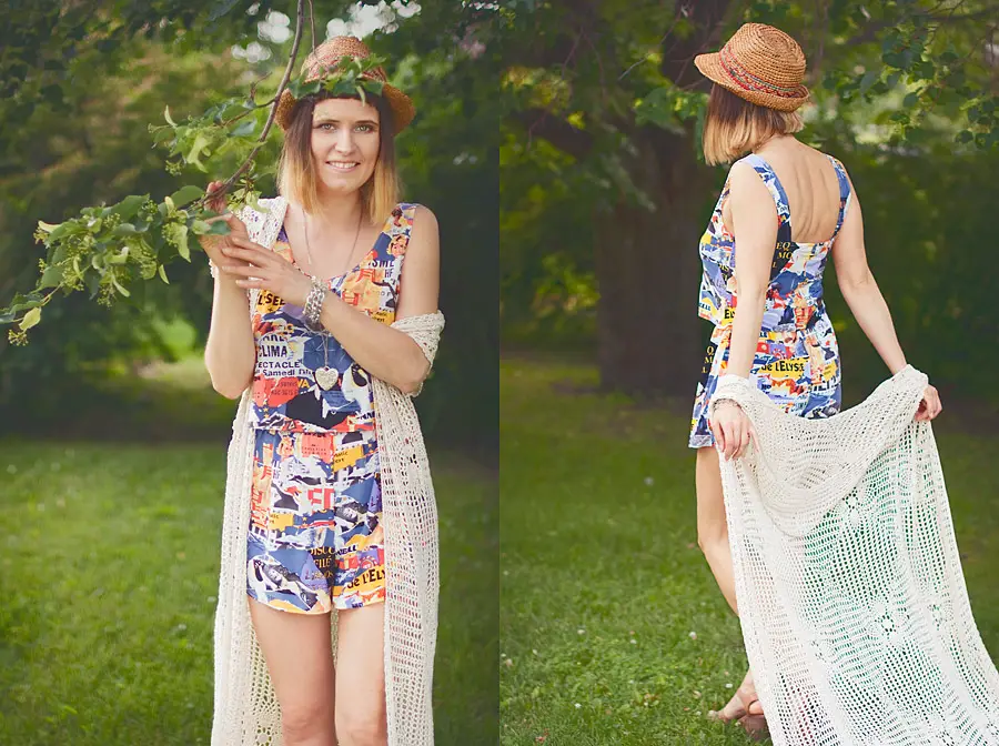 Summer DIY: Two Piece Set Made of a Vintage Dress - Why Buy? DIY!