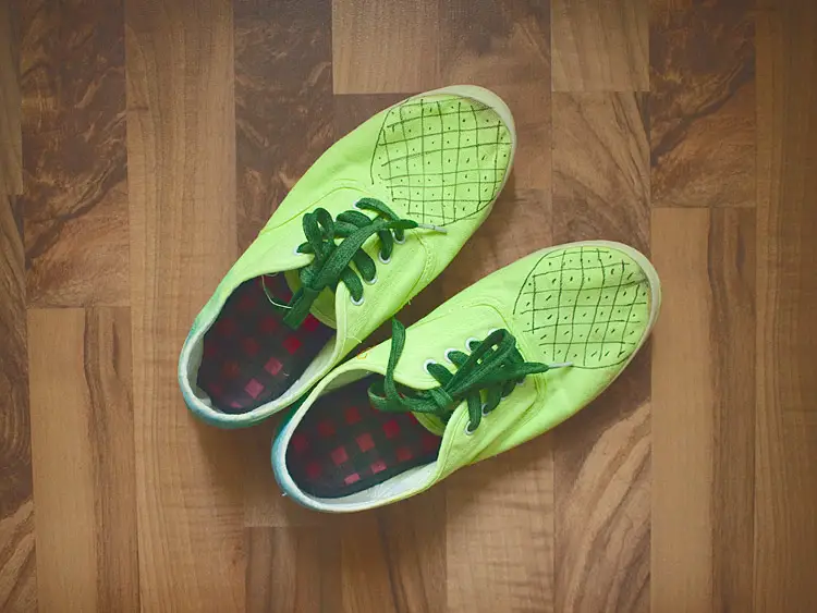 shoes made from pineapple