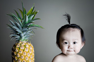 Pineapple hair 